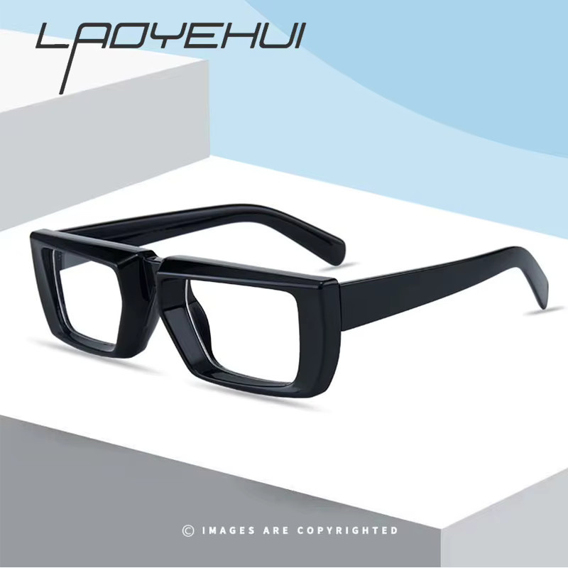 LAO YE HUI Korrektionsbrille, Unisex, Vollrand, Square, Kunststoff, Black - Bild 3