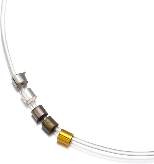 Stopper Spacer Perlen, Kupfer, Runde Quetschperlen, Unisex - Bild 1