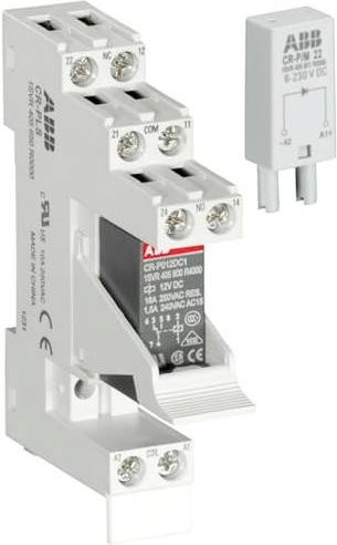 ABB CR-P230AC2SS92CV Interfacerelais mit 8A Schaltstrom und 2 Wechsler in Weiß - Bild 1