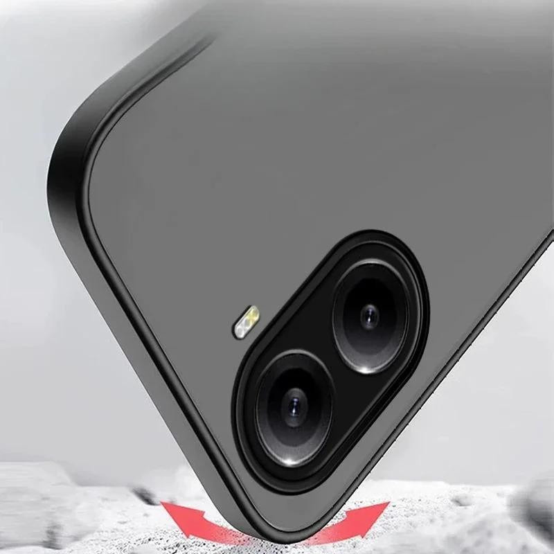 Xiaomi Poco X7 Pro Handyhülle Transparent Matt Frosted Grey mit Skin Feel Schutzhülle - Bild 3
