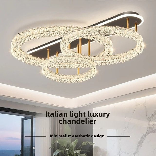 Moderne Ring-Deckenleuchte von MZISOSOD in Gold/Messing mit warmweißem Licht für Wohnzimmer, Flur und Schlafzimmer - Bild 1