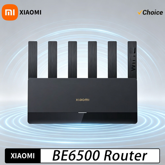 Xiaomi Router BE6500 WiFi 7 Dual-Band Router mit 2,5G Ethernet-Anschluss in Schwarz - Bild 1