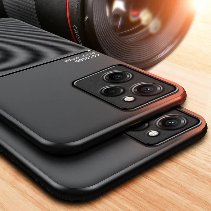 Magnetische Autohalterung Hülle aus weichem Leder für Xiaomi Poco X5 Pro 5G in Schwarz - Bild 1