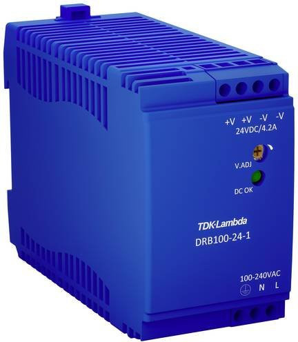 TDK-Lambda DRB100-24-1 Hutschienen-Netzteil 24 V/DC 4.2A 100.8W in Blau - Bild 1