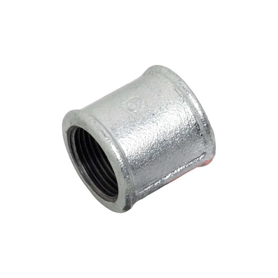 LUX-TOOLS Muffe mit beidseitigem Innengewinde 30,3 mm (1 Zoll), verzinkt, Silber - Bild 2