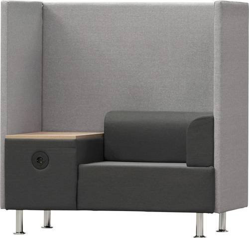 Rocada 1806-4-1 R180682 Stuhl in Grau aus Metall, Holz und Textil - Bild 1