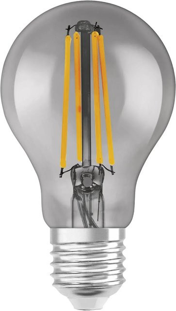 Ledvance Smart+ WiFi Filament Classic E27 LED Leuchtmittel, dimmbar, warmweiß, Grau - Bild 1