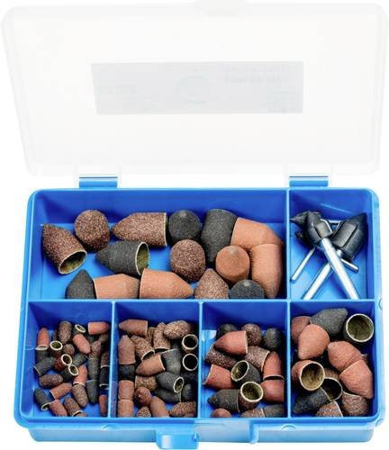 PFERD TOOLS POLICAP Set PCS110 Walzenkegelform aus Korund für universelle Anwendung in Metall und Edelstahl - Bild 1