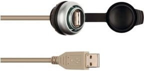 Murrelektronik MSDD Einbaudose USB 3.0 in Silber mit 0,6m Kabel - Bild 1