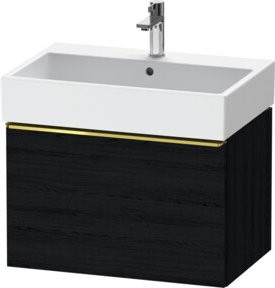 Duravit Waschtischunterschrank D-Neo wandhängend in Weiß mit 1 Auszug, B/T/H: 68,4 x 44,0 x 44,2 cm - Bild 1