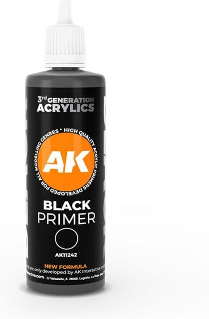 AK Interactive Black Primer, Schwarz, 100 ml - Bild 1