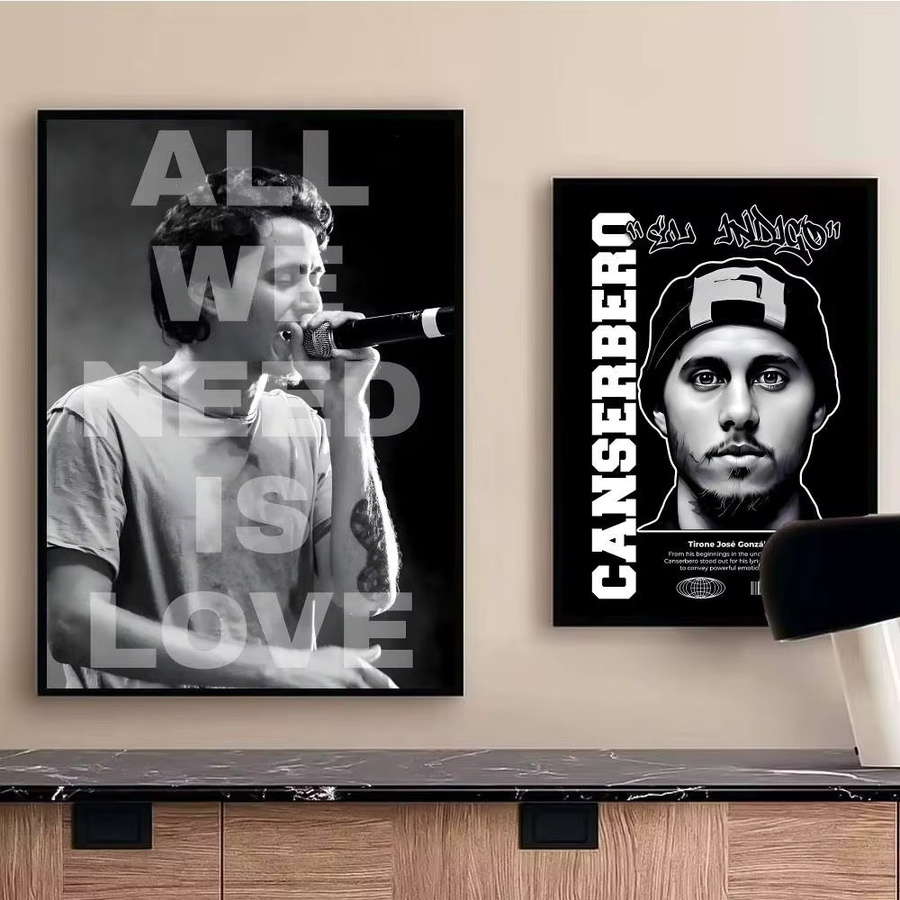 Wasserfester Wandaufkleber C-Canserbero Rapper Poster für Wohnzimmer und Schlafzimmer, Mehrfarbig - Bild 4