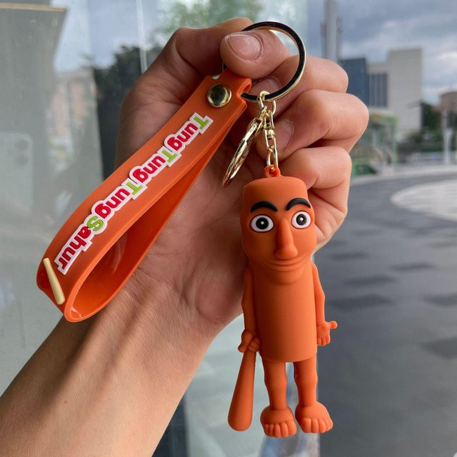 YIRAN Jewelry Anime Figuren Schlüsselanhänger, brown - Bild 1