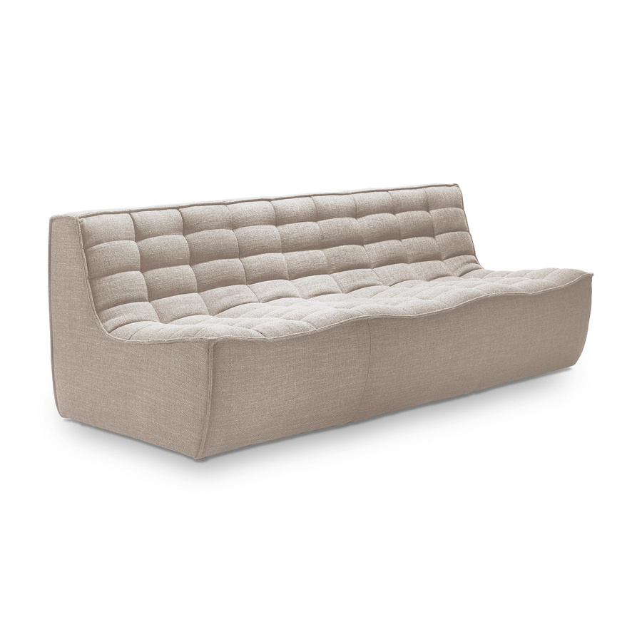 Ethnicraft N701 Modulsofa für 3 Personen mit Armlehnen in Beige - Bild 2
