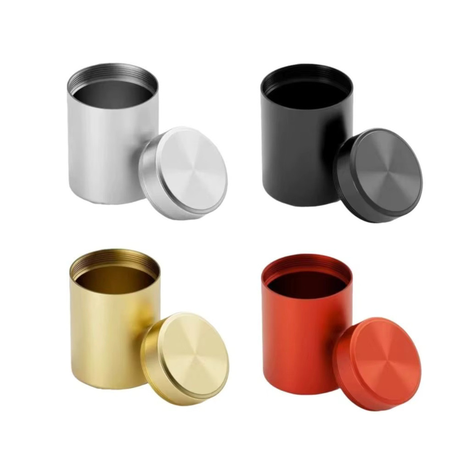 Tragbarer Mini Lebensmittelbehälter aus Glas und Aluminiumlegierung in Silber für Nüsse, Süßigkeiten oder Tee, feuchtigkeitsbeständig und ideal für Reisen - Bild 2