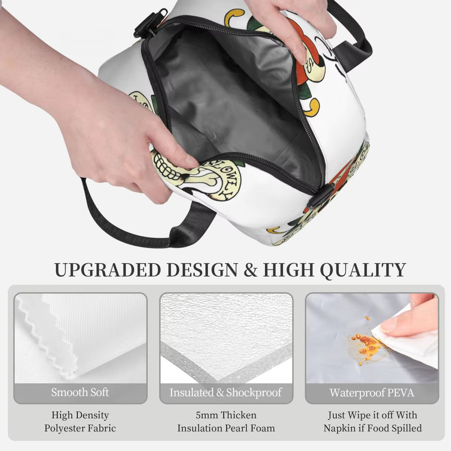 Ed Hardy Love Kills Slowly Isolierte Lunchtasche für Damen in Weiß - Bild 3