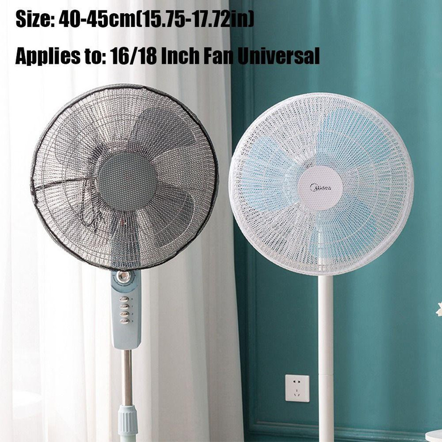 BC-Warm Home Universal Elektrischer Ventilator Schutzhülle in Schwarz für 16 bis 18 Zoll mit Kindersicherung und Einklemmschutz - Bild 2