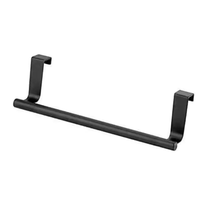 Schwarzer Handtuchhalter aus Metall zum Kleben für das Badezimmer, Breite: 36 cm - Bild 2