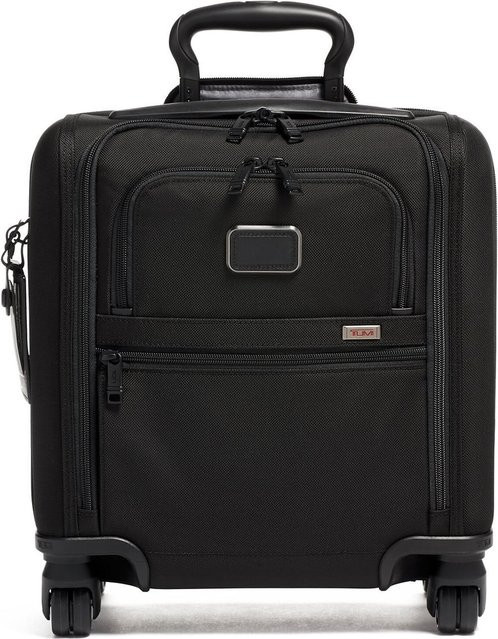 Tumi Alpha 3 Kompakte Aktentasche mit 4 Rollen und USB-C Anschluss in Black - Bild 1