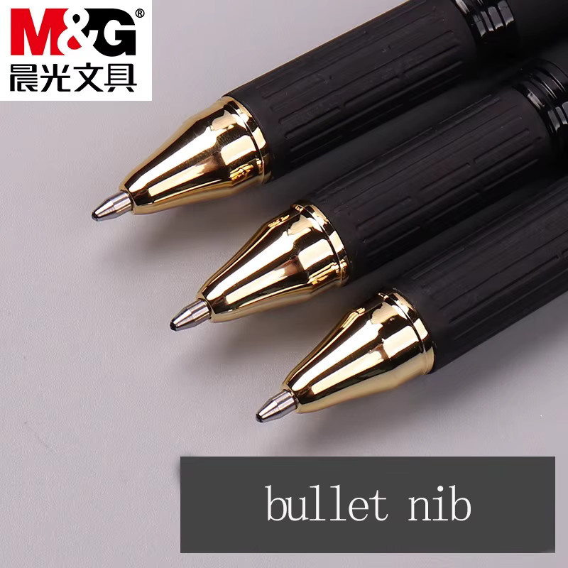 M&G Gelstift mit 1,0 mm Spitze in Schwarz für ein glattes Schreibgefühl mit austauschbaren Nachfüllungen - Bild 2