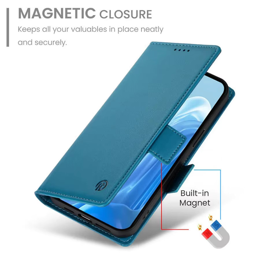 Luxus Flip Ledertasche Wallet Cover für Samsung Galaxy A-Serie in Rot - Bild 4