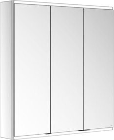 Keuco Spiegelschrank Royal Modular 2.0 mit 3 Türen und 2 Schubladen, Farbe: Weiß/Silber, B/T/H: 90 x 90 x 16 cm - Bild 1