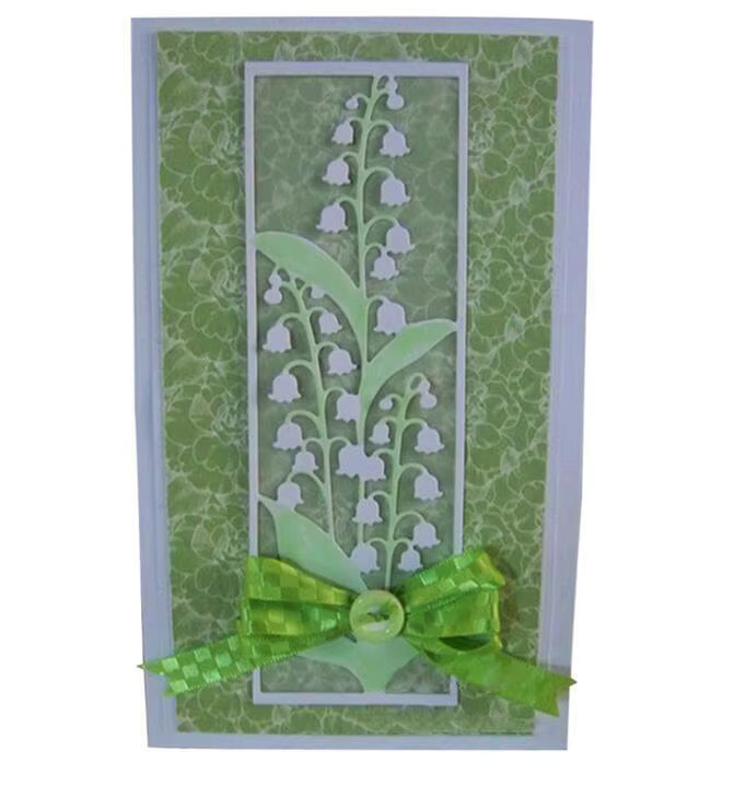 Metall Schneidwerkzeug Schablone mit Blumenrahmen für Scrapbooking und Papierbastelarbeiten - Bild 2