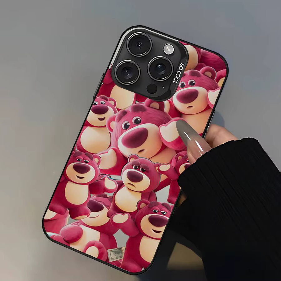 Kawaii Lotso Bär Handyhülle für Apple iPhone in Pink - Bild 5