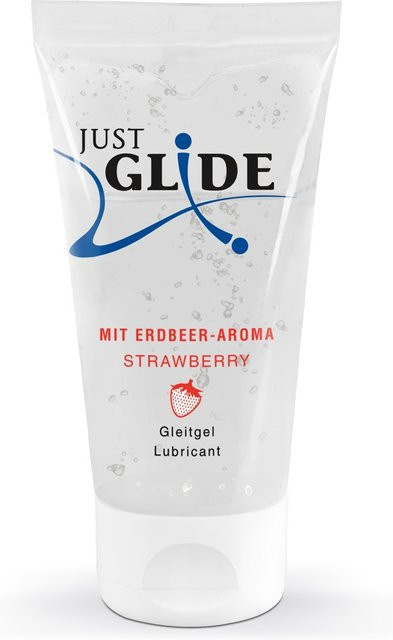 Just Glide Gleitgel Strawberry, Wasserbasis, Unisex - Bild 1