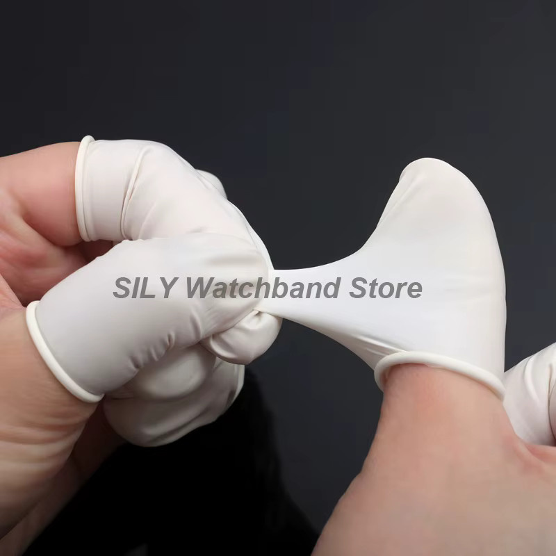 Latex-Handschuhe, Weiß, Unisex, Uhrenreparatur-Werkzeuge - Bild 3