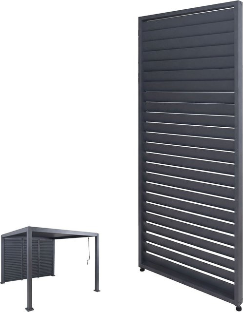 MCW Lamellenwand für Pergola P65 aus Aluminium, Farbe Anthrazit, B/H: 90 x 220 cm - Bild 1