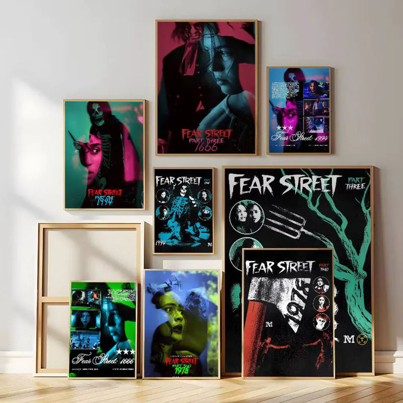 Selbstklebender Wandaufkleber Fear Street Horrorfilm-Filmplakat, mehrfarbig, Rechteckig, B: 15 cm, H: 15 cm, T: 10 cm - Bild 2