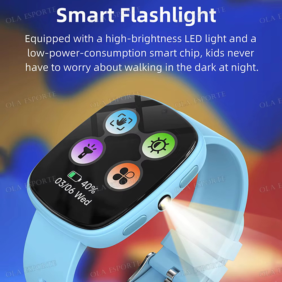 Ola Esporte Smartwatch, Blau, Kunststoff, Silikon, Kinder - Bild 3
