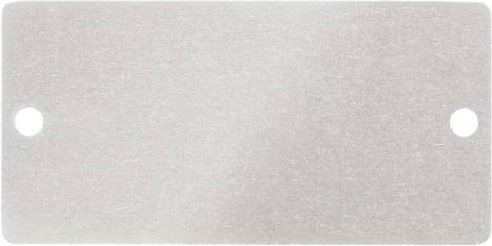 Weidmüller Kennzeichnungsschild 1474220000 aus Aluminium in Silber - Bild 1