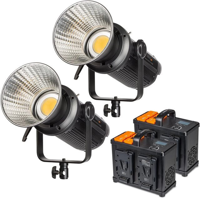 Walimex Pro Niova 500 Plus Daylight LED Studioleuchte 500W Schwarz dimmbar mit Fernbedienung - Bild 1