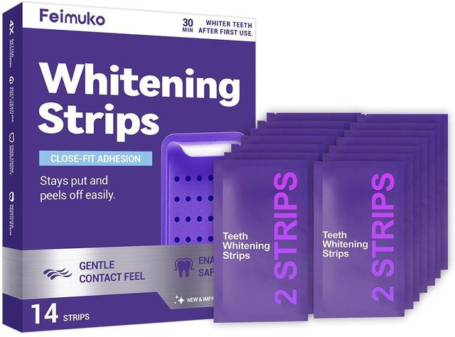 Feimuko Zahnaufhellungsstreifen, 14 Streifen - Bild 1