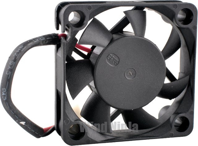 ANCHAOPU Hochgeschwindigkeits-Lüfter D40SM-5A in Schwarz, DC5 V, 0,40 A, 2-polig, 6000 U/min, B: 4 cm, H: 4 cm, T: 1 cm - Bild 1