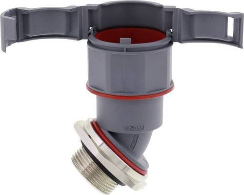 Wiska Verschraubung EMBF45-48-63-BG Grau M63 x 1.5 45 Grad aus Kunststoff 5er Pack - Bild 1
