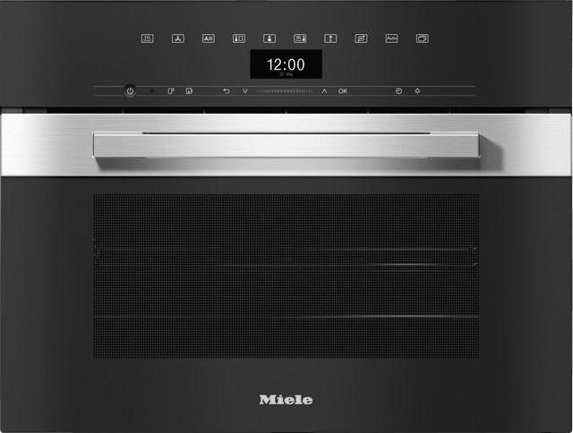 Miele DGC 7445 HC Pro Kompakt-Dampfbackofen in Edelstahl und Black mit Smart Home Integration und Steam Assist - Bild 1