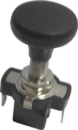 TRU Components Kfz-Zugschalter TC-A3-5AC-SQ Schwarz 12 V/DC 10A 1 x Aus/Ein rastend - Bild 1