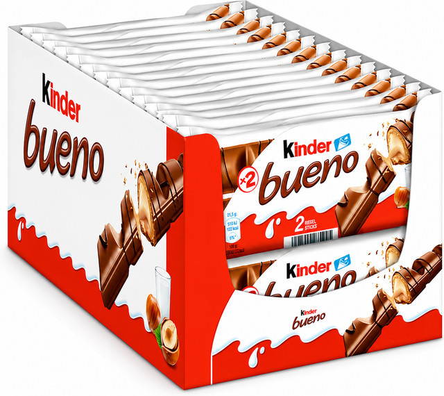 Kinder Bueno Original Waffelriegel mit Haselnusscreme 30 x 43 g - Bild 1