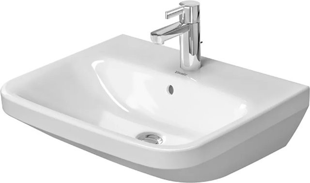 Duravit Waschbecken DuraStyle Weiß mit Überlauf und 1 Hahnloch, Breite: 55 cm - Bild 1
