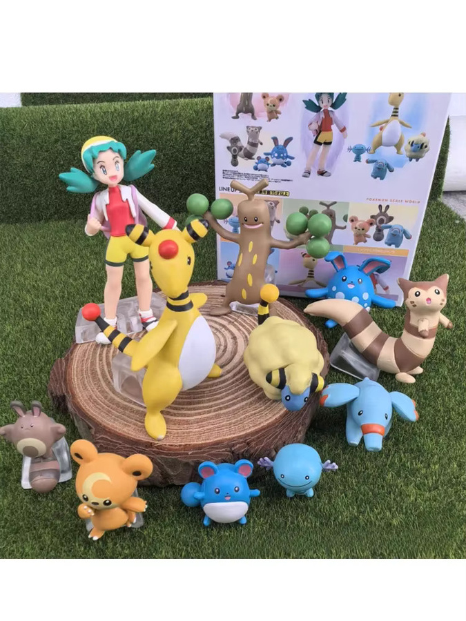 Bandai Pokémon Kris Marill Teddiursa Anime Action Figure, Puppe - Bild 2