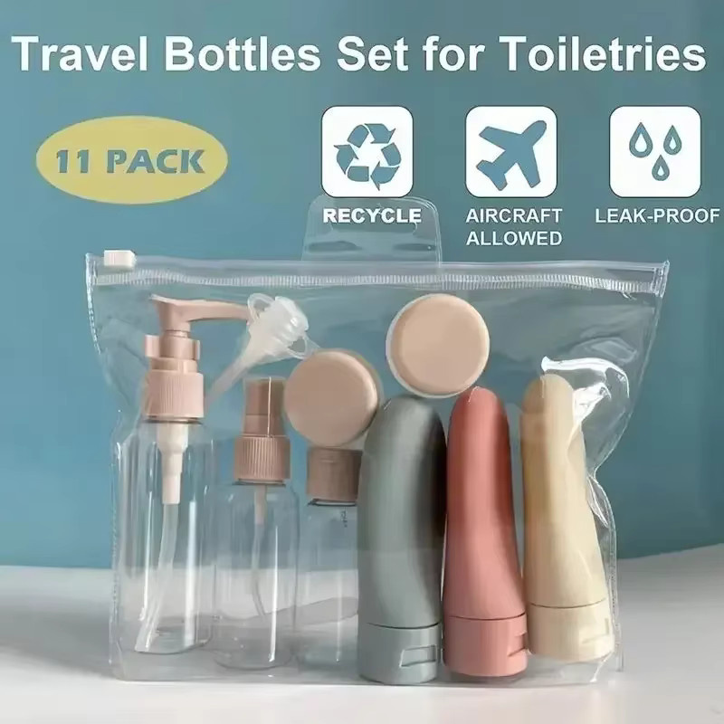 Amagi 11-in-1 Reiseflaschen-Set für Kosmetik und Hautpflege - Bild 3