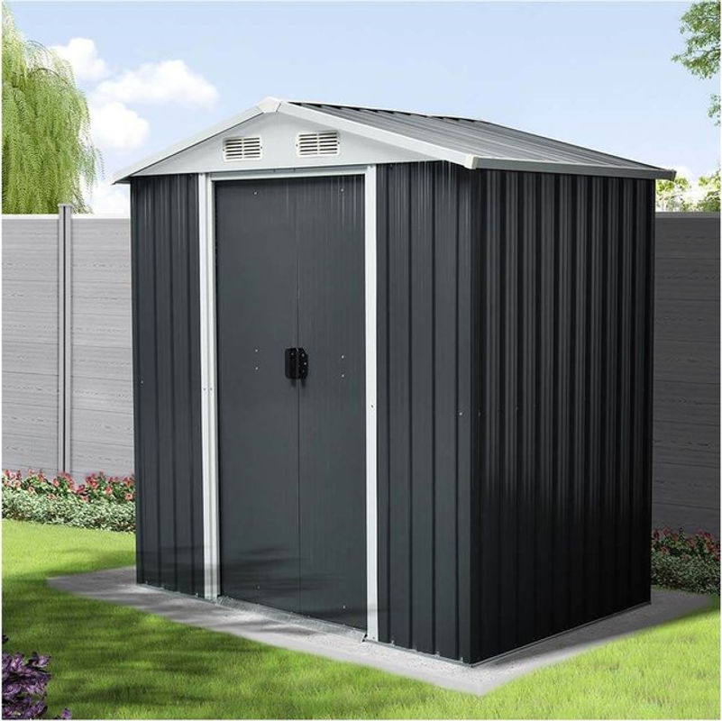 Home Deluxe Geräteschuppen BOHIO aus Metall in Anthrazit, B/T/H: 279 x 204 x 190 cm - Bild 1
