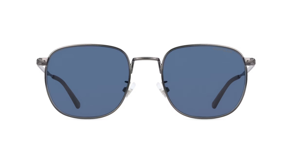 Montblanc Sonnenbrille, Metall-Gestell, Quadratisch, Unisex, grau - Bild 1