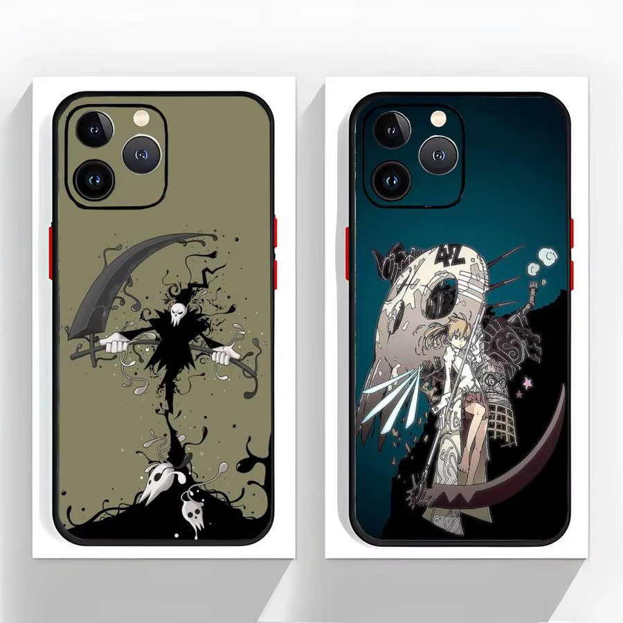Anime Passionate Soul Eater Handyhülle in Schwarz Matt, stoßfest und dünn für iPhone 17, 16, 15 und 14 Pro Max - Bild 2