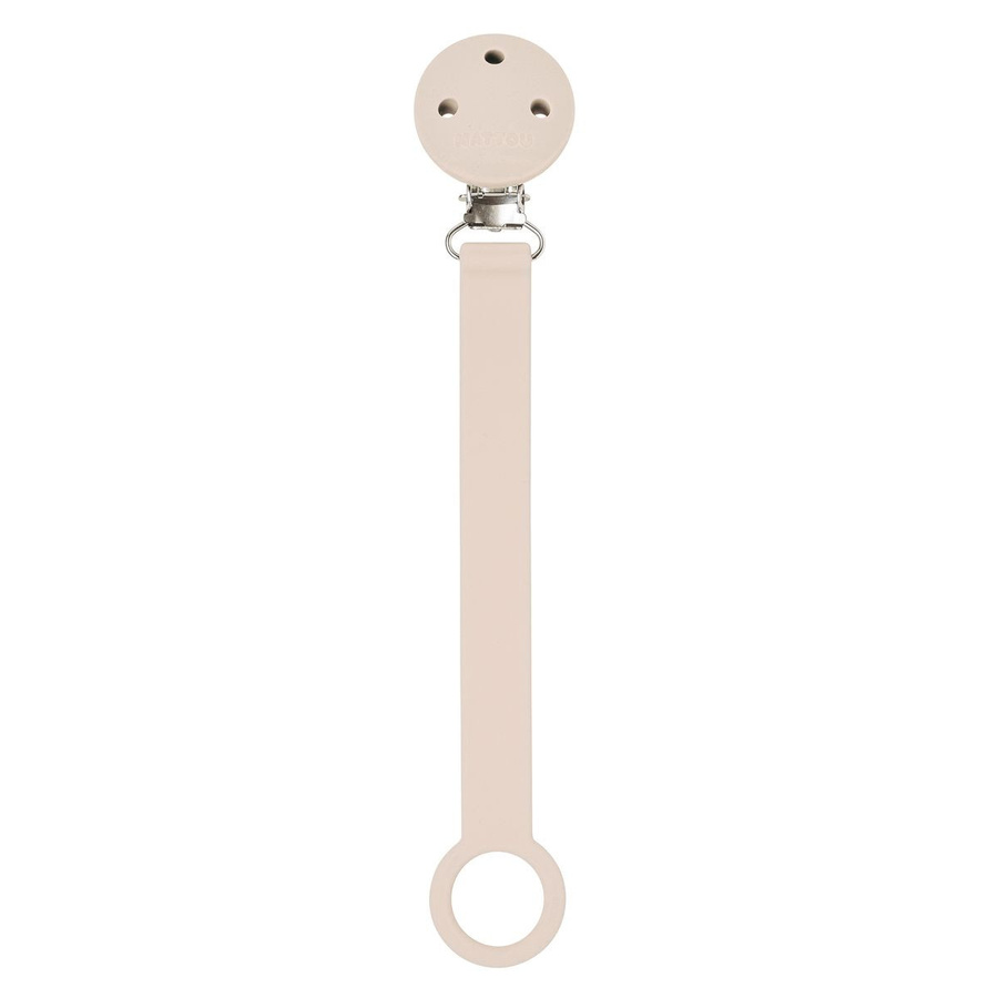 Nattou Schnullerband aus Silikon in Beige, BPA-frei - Bild 1