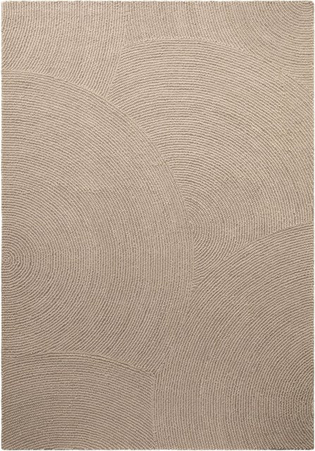 NYVI Teppich Calmio Geometrisch aus 100 % Wolle, Beige, B/T: 80 x 150 cm - Bild 1
