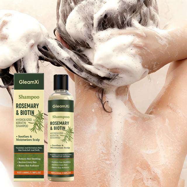Gleamxi Rosmarin-Biotin-Shampoo, Unisex - Bild 1